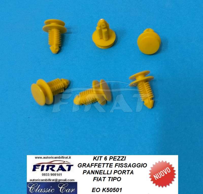 GRAFFETTE FISSAGGIO PANNELLI PORTA FIAT TIPO (K50501)